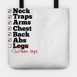 Chicken legs body building Tote