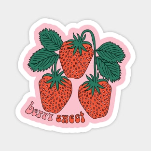 Berry sweet cute strawberries fruit Magnet