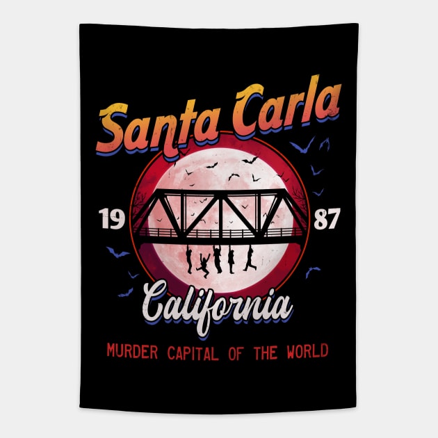 Santa Carla Lost Boys Tapestry by SunsetSurf