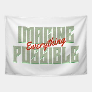 Imagine Everything Possible Quote Motivational Inspirational Tapestry