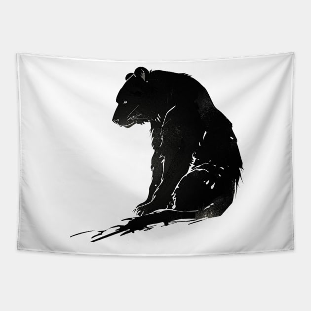 black bear Tapestry by enzo studios