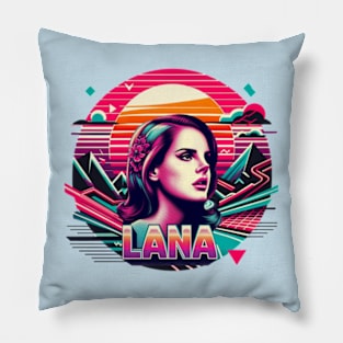 Lana Del Rey - Neon Sunset Pillow