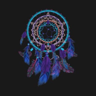 Colorful Dreamcatcher Feather Tribals Native American Indian T-Shirt