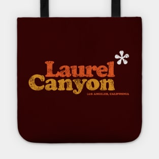 Laurel Canyon Jasmine Flower 1970's - washed out, rubbed and rolled colour print Tote