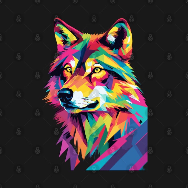 Wolf Pop Art by VALCO