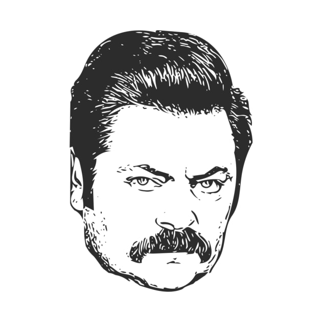 ron swanson by Quinc3y