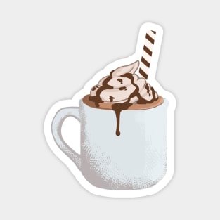 Cute Lovely Cocoa Mug Magnet