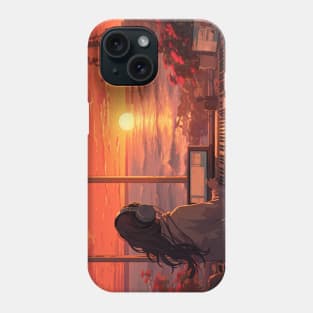 Lofi Girl DJ Sunset Phone Case