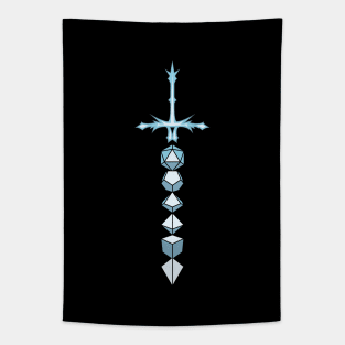 Magical Ice Dice Sword Tabletop RPG Tapestry