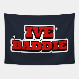 IVE BADDIE Dive typography kpop | Morcaworks Tapestry