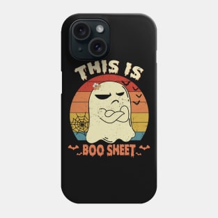 This Is Boo Sheet Ghost Retro Halloween Costume Men Women Shirt Phone Case