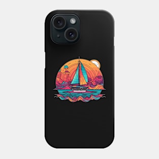 Summer Boat Trip Motorboat Captain Phone Case