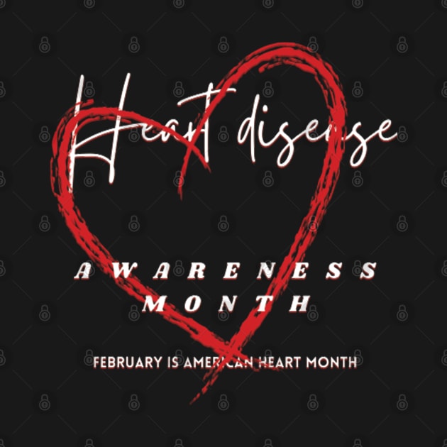 Heart disease awareness month by TeeText