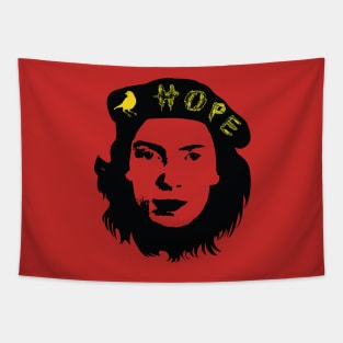 HOPE is the Thing With Feathers Emily Dickinson Che Guevara design Tapestry