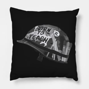 Born to teach Maths  BW Pillow