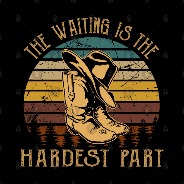 The Waiting Is The Hardest Part Cowboy Hat & Boot by Creative feather