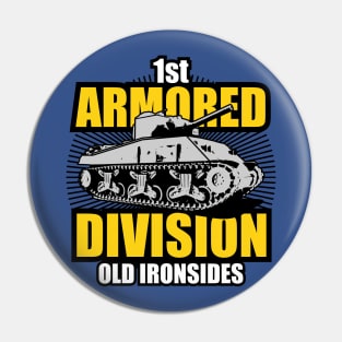 1st Armored Division Pin