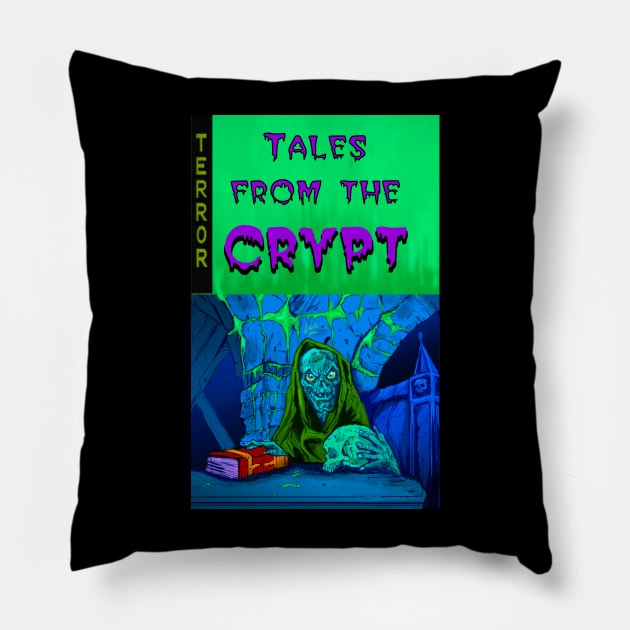 tales from the crypt Pillow by Art Of Lunatik