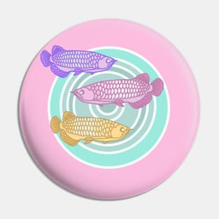 Arowana Fishes In The Water Pin