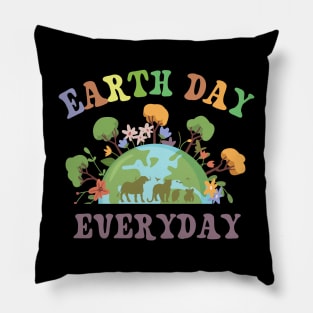 Earth day everyday Pillow