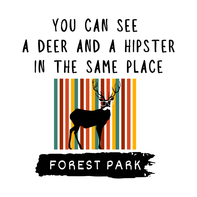 A deer and a hipster at the same place | Forest Park by Sura