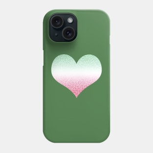 Ombré abrosexual colours swirls doodles heart Phone Case