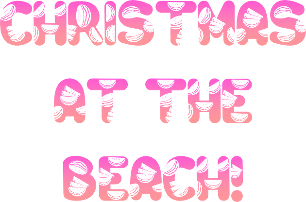 Christmas at the beach Kids T-Shirt by yayor