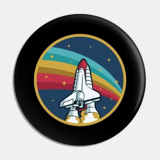 Space Shuttle Rocket Spaceship Astronaut Pin