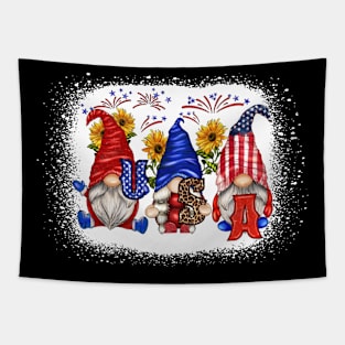 4th Of July Patriotic Gnomes Sunglasses American Fireworks Tapestry