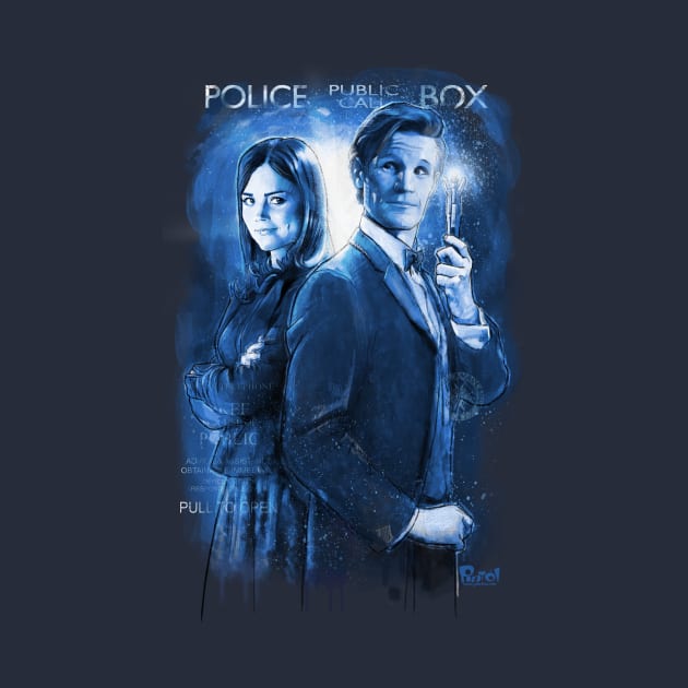 11th Doctor and Clara by jon