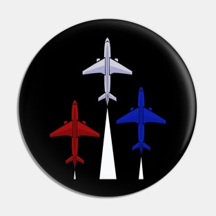 Aviation Day Patriotic Pin