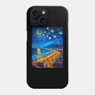 Santa Monica at starry night Phone Case