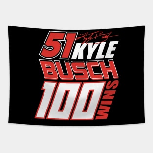 100 Wins - Kyle Busch Tapestry