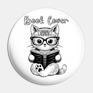 Book Lover Cat Pin