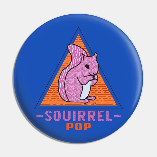 Squirrel Pop Graphic Pin by Annelie