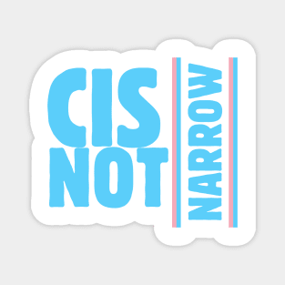 cis not narrow (trans flag blue) Magnet