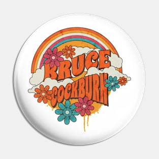 Retro Rainbow - Bruce Cockburn Pin