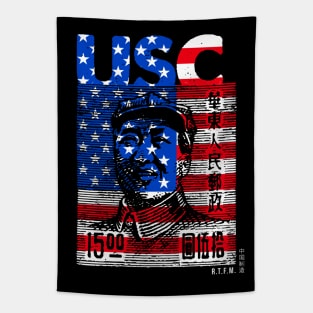 US Patriot Communist RtfM Propaganda Tapestry