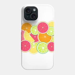 Tossed citrus slices Phone Case