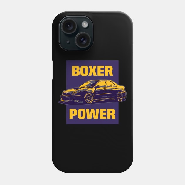 Boxer Engine Subie Bugeye JDM Sport Car Phone Case by JDM-Rey