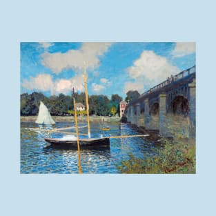High Resolution Monet - The Bridge at Argenteuil T-Shirt