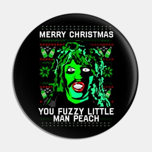 you fuzzy little man peach Pin