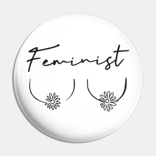 Feminist Daisy Tatas Pin