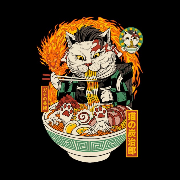 RAMEN CAT TANJIRO by art of gaci