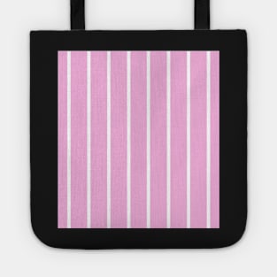 Narrow pink and white stripes 2 Tote