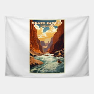 Grand Canyon National Park Travel Poster Tapestry