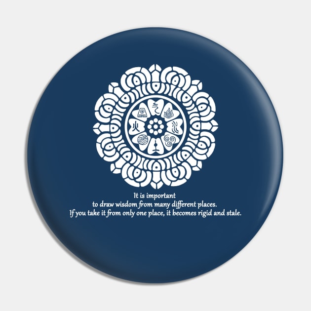 White Lotus Wisdom Pin by Silentrebel