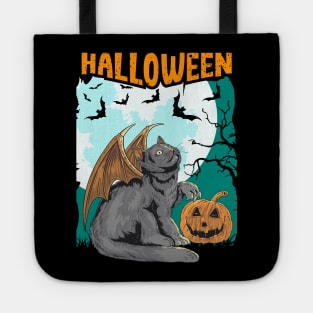 Halloween 2021 Gift For Cat Lover, Spooky And Scary Cat For Halloween Celebration Happy Halloween Day Tote