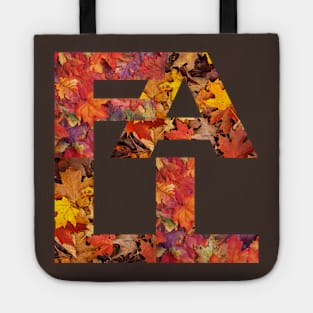 Falling for Autumn: Leafy Letters Tee Tote