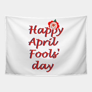 Happy April Fools' Day Clown T-Shirt Tapestry